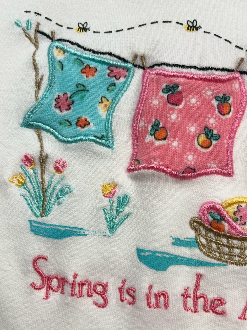 Gymboree Vintage 1998 Spring Is In The Air Embroidered Ringer Shirt 5 6 XL - Picture 10 of 14